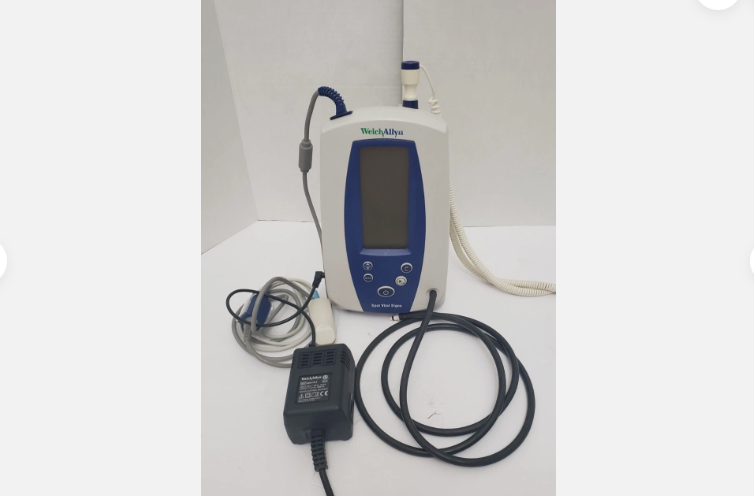 Welch Allyn Spot Vital Signs Monitor with PSU, SPO2, Therm and BP Hose UNIT 12