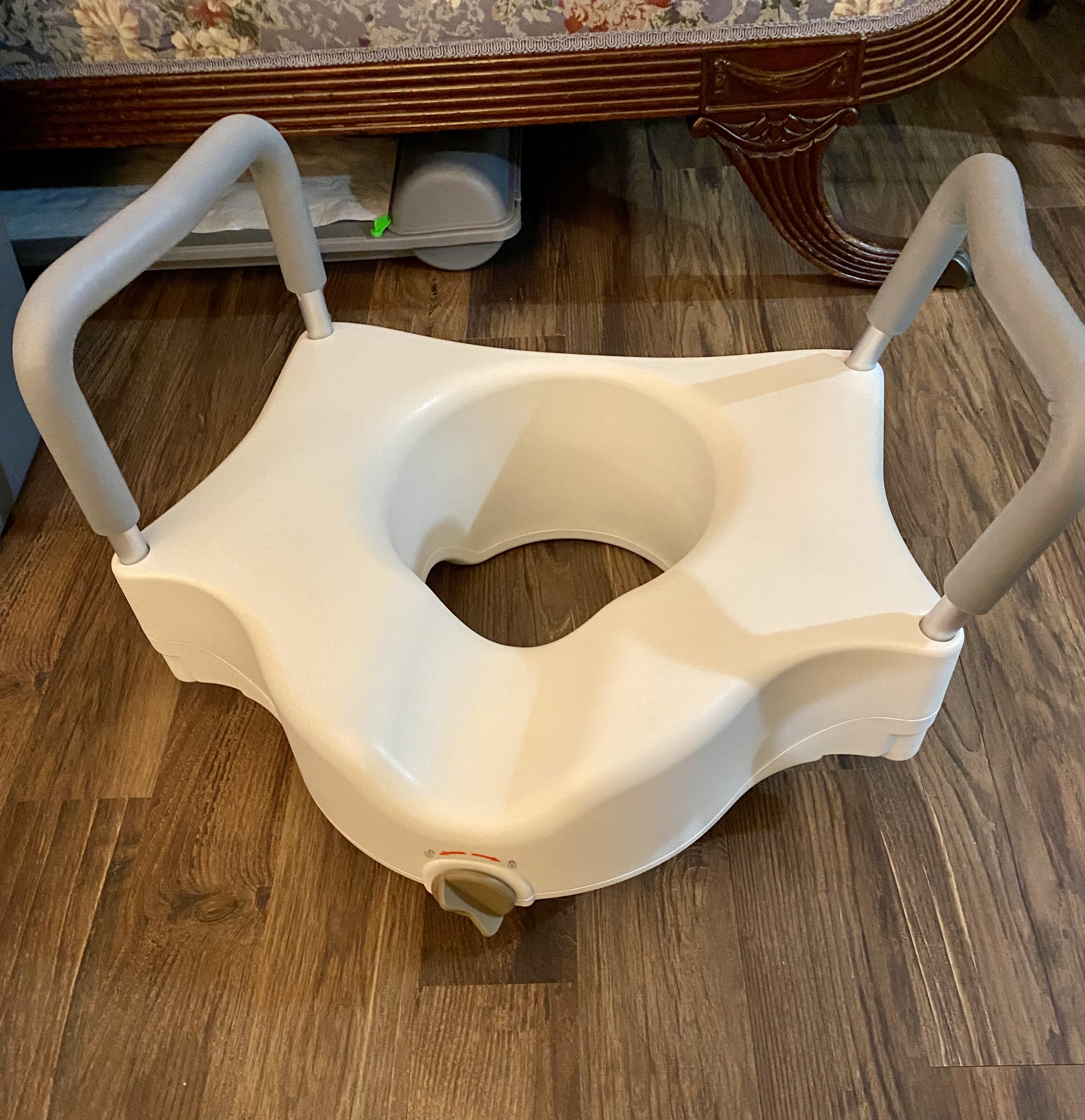 Raised toilet seat