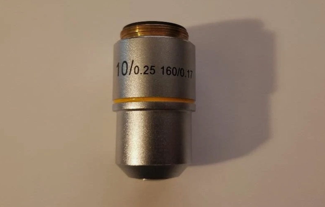 Objective Microscope Lens 10-0.25 160/0.17