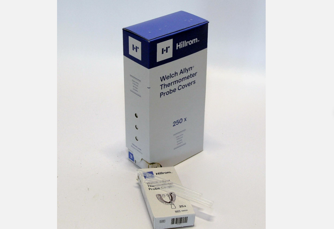 Welch Allyn 05031 500 pcs Hillrom Disposable Probe Covers for SureTemp 690 692