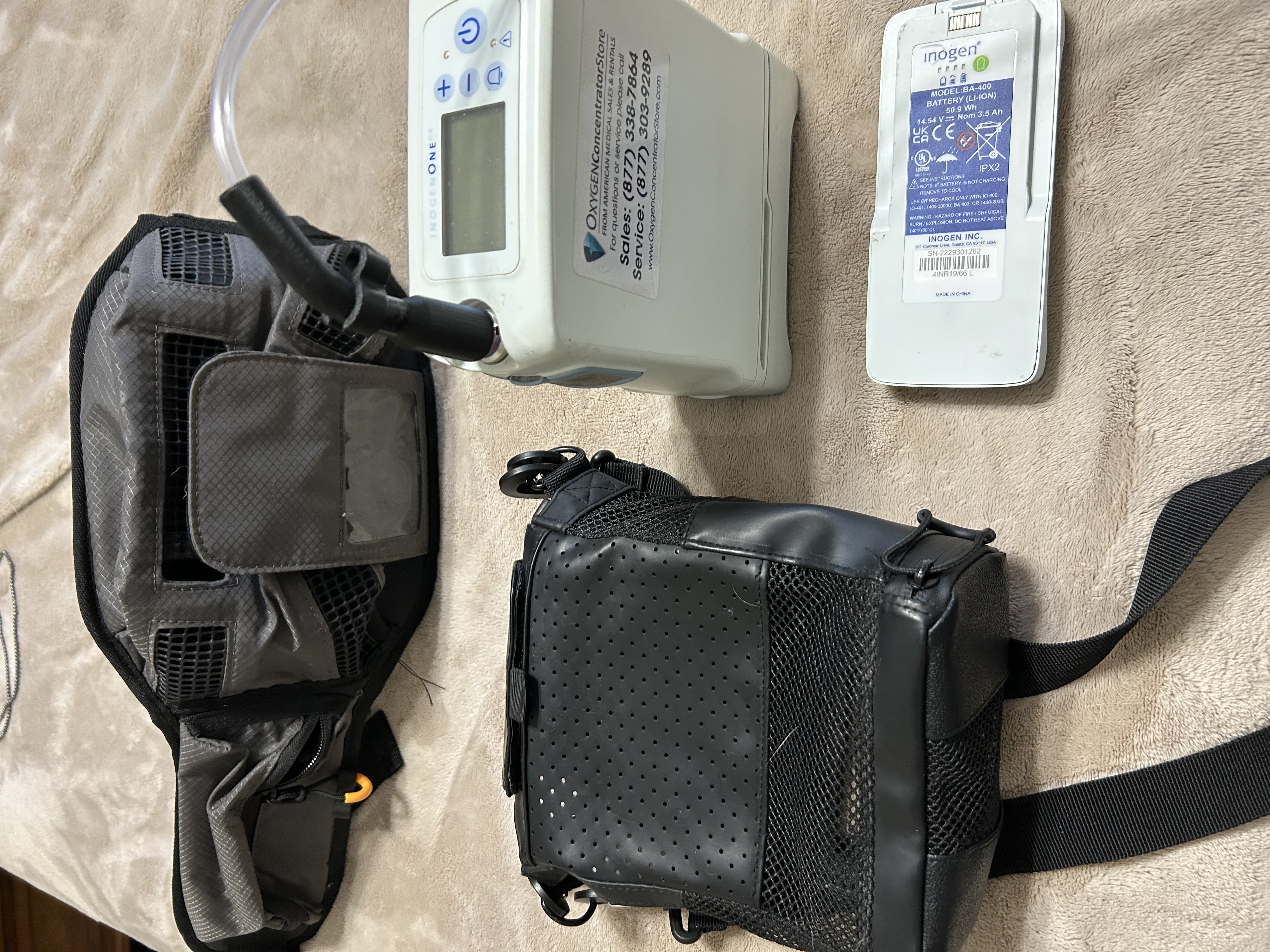 Portable oxygen concentrator