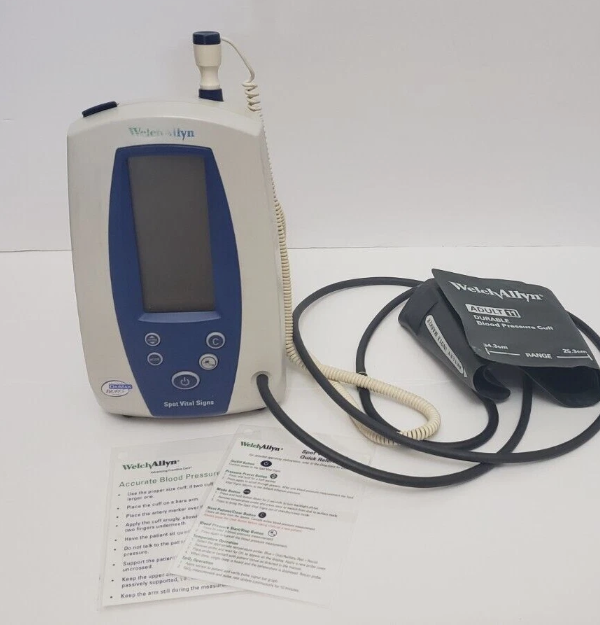 Welch Allyn Spot Vital Signs Monitor with Therm, BR Cuff and Hose UNIT 3