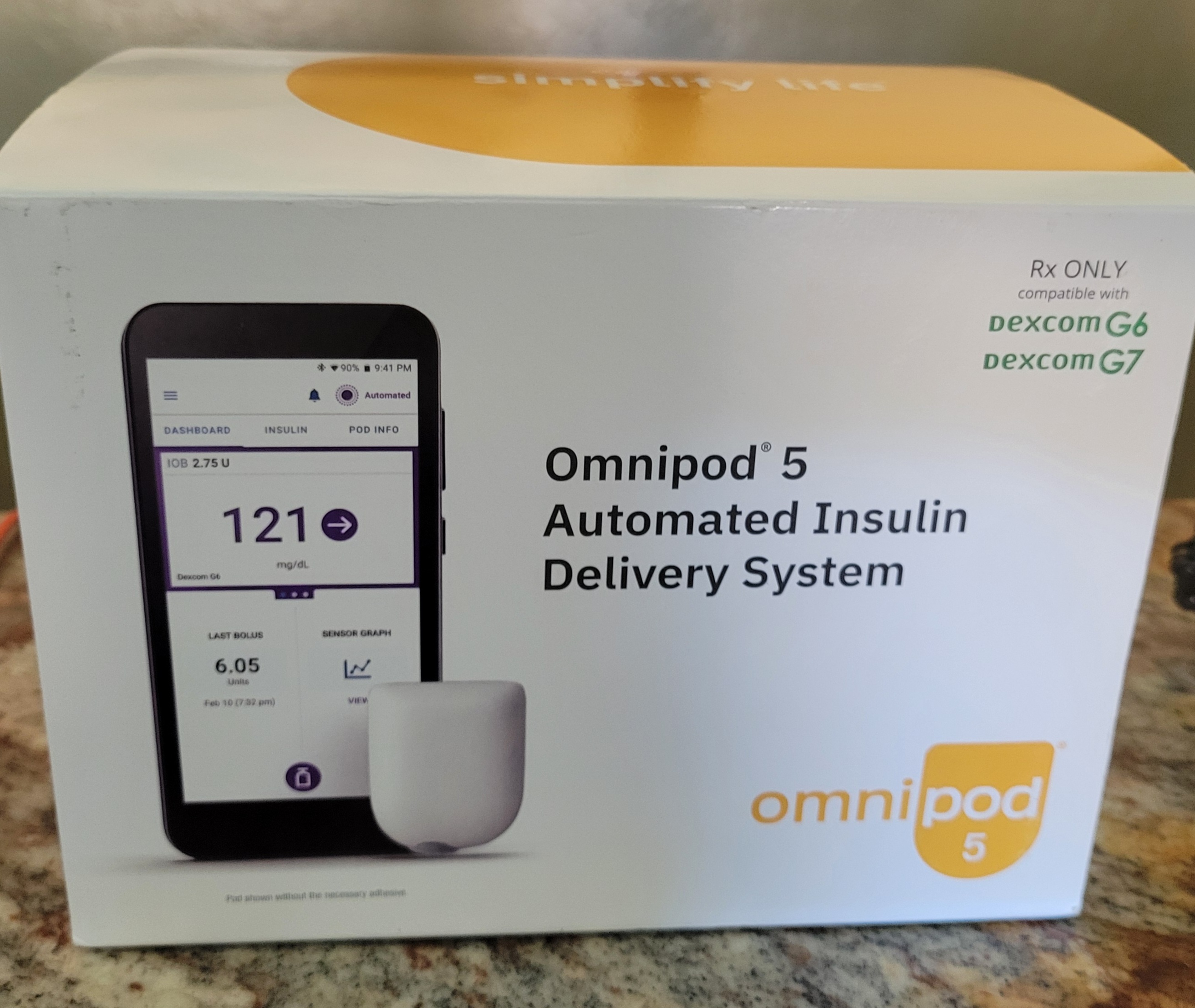 Omni Pod 5 automated Insulin Kit