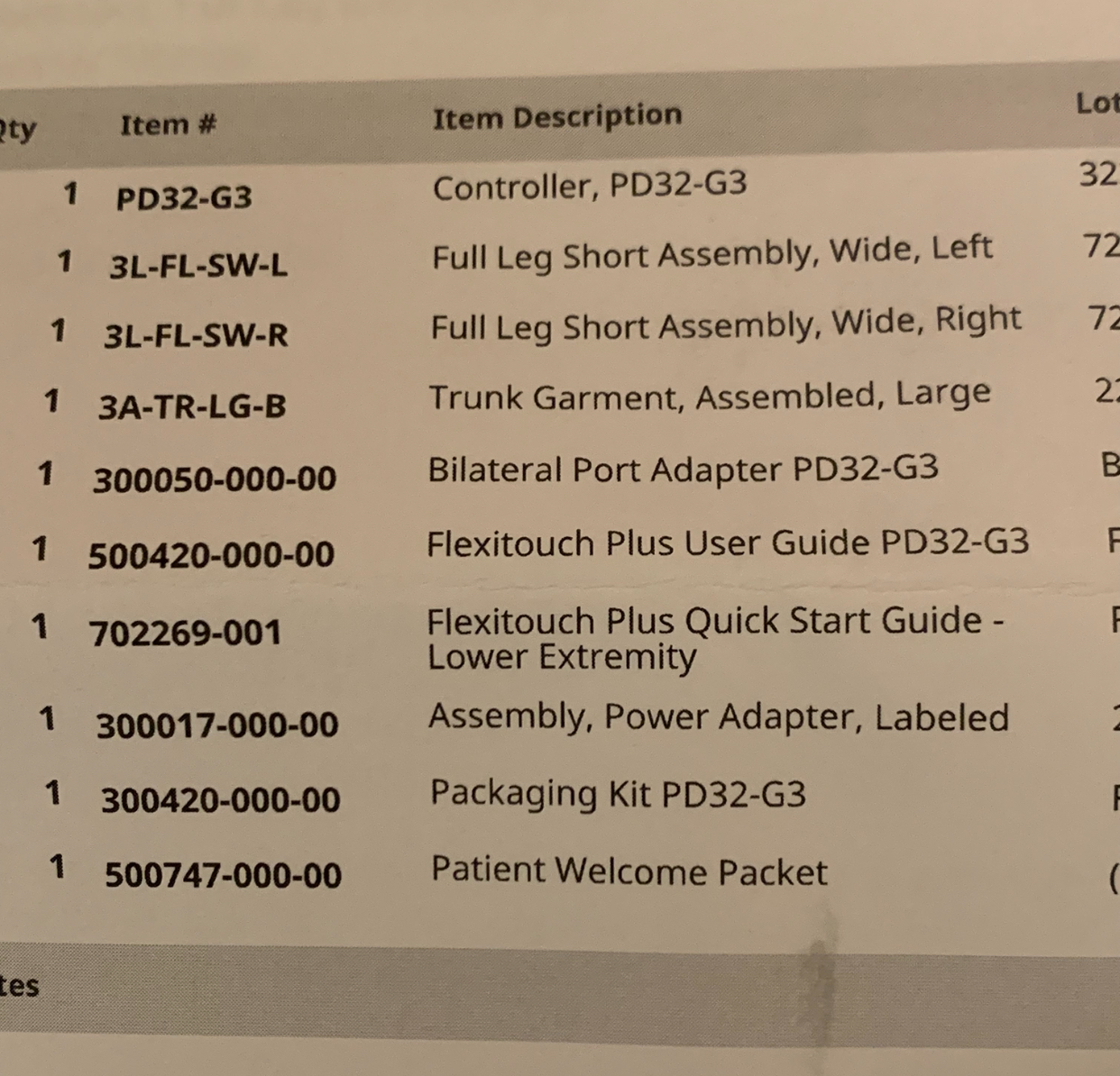 Flexitouch plus Model PD32 - G3