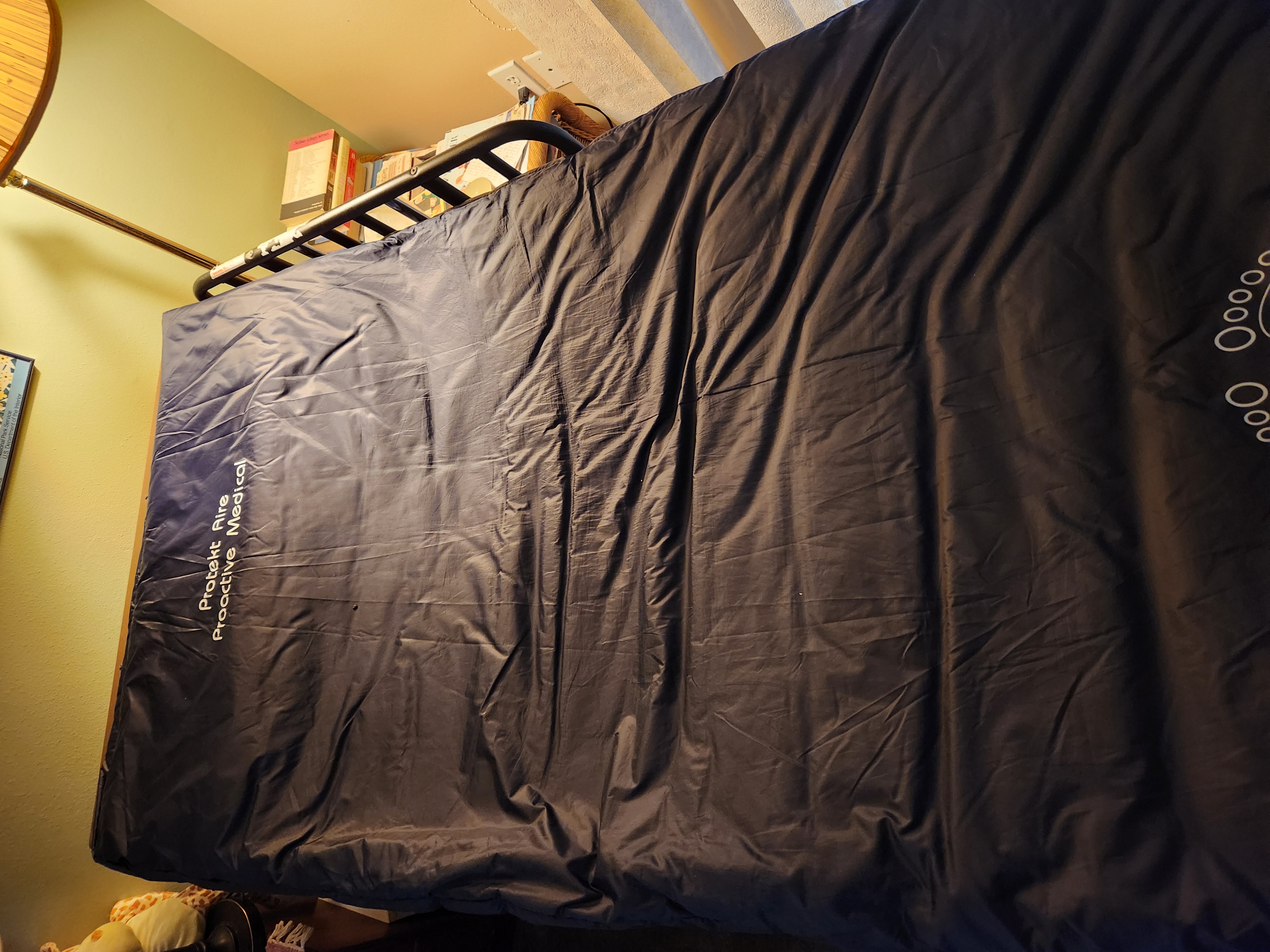 Full electric hospital bed with air mattress
