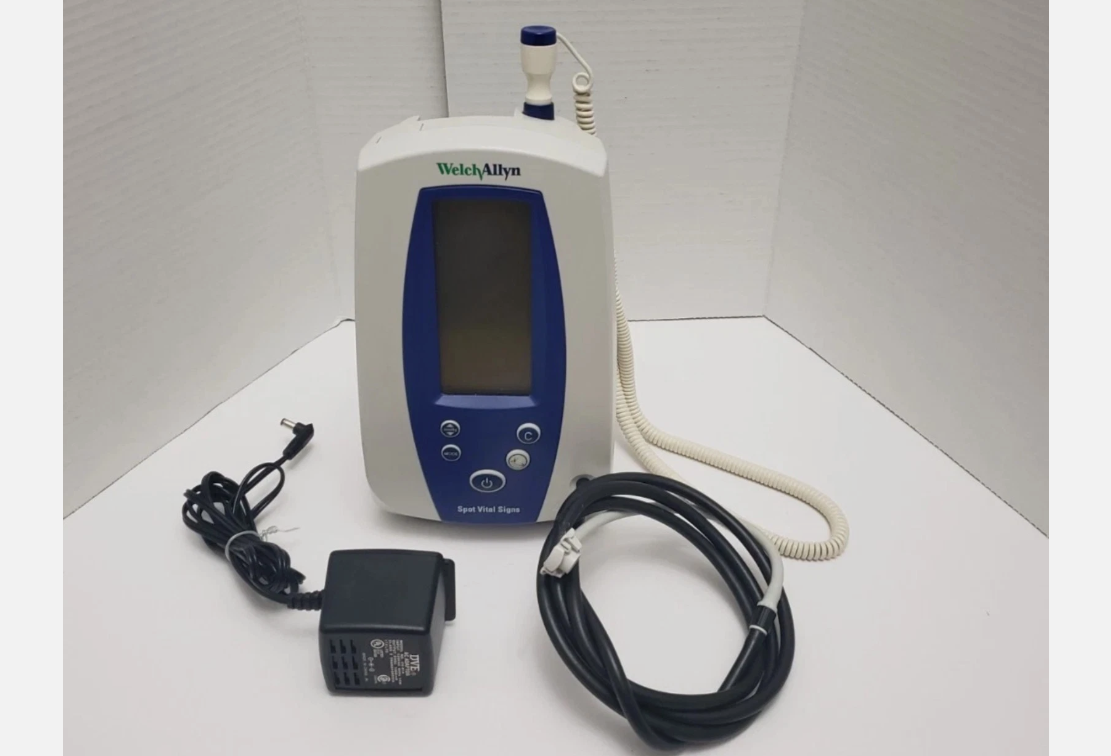 Welch Allyn Spot Vital Signs Monitor with PSU, Therm, BP Hose & Pigtail Unit 50