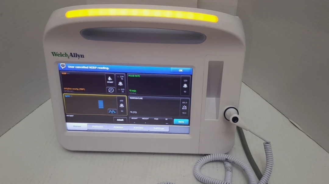 Welch Allyn 6000 Series Vital Signs Monitor SpO2, Temp, NIBP