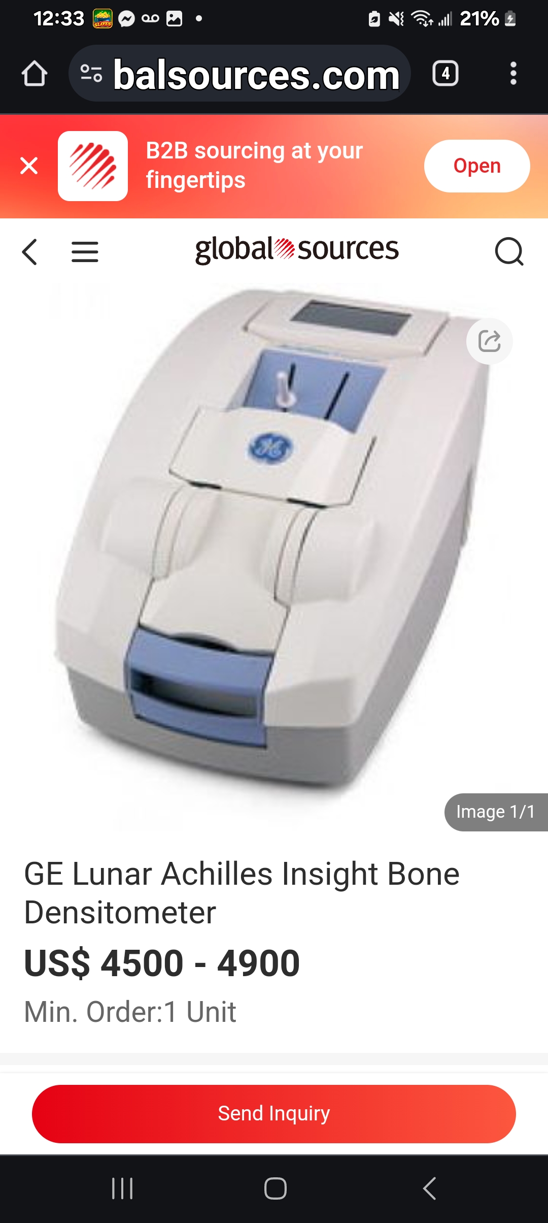 Achillies Insight Bone Densitometer LU6370