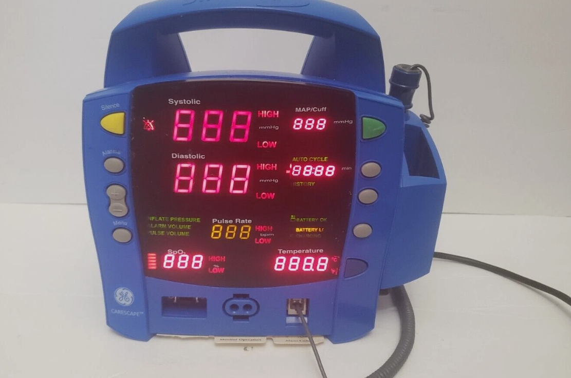 GE Dinamap 2009284-001 with Thermometer and PSU Unit1