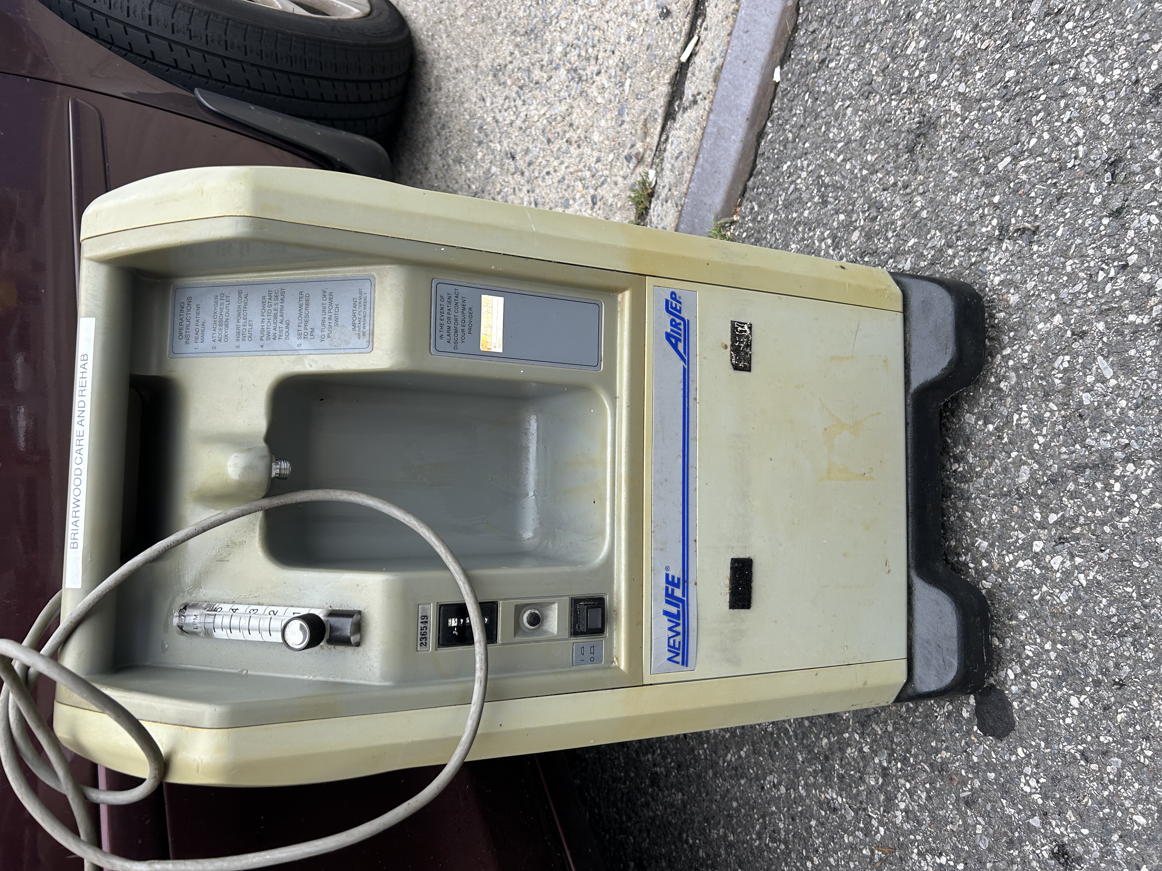 New life oxygen Concentration