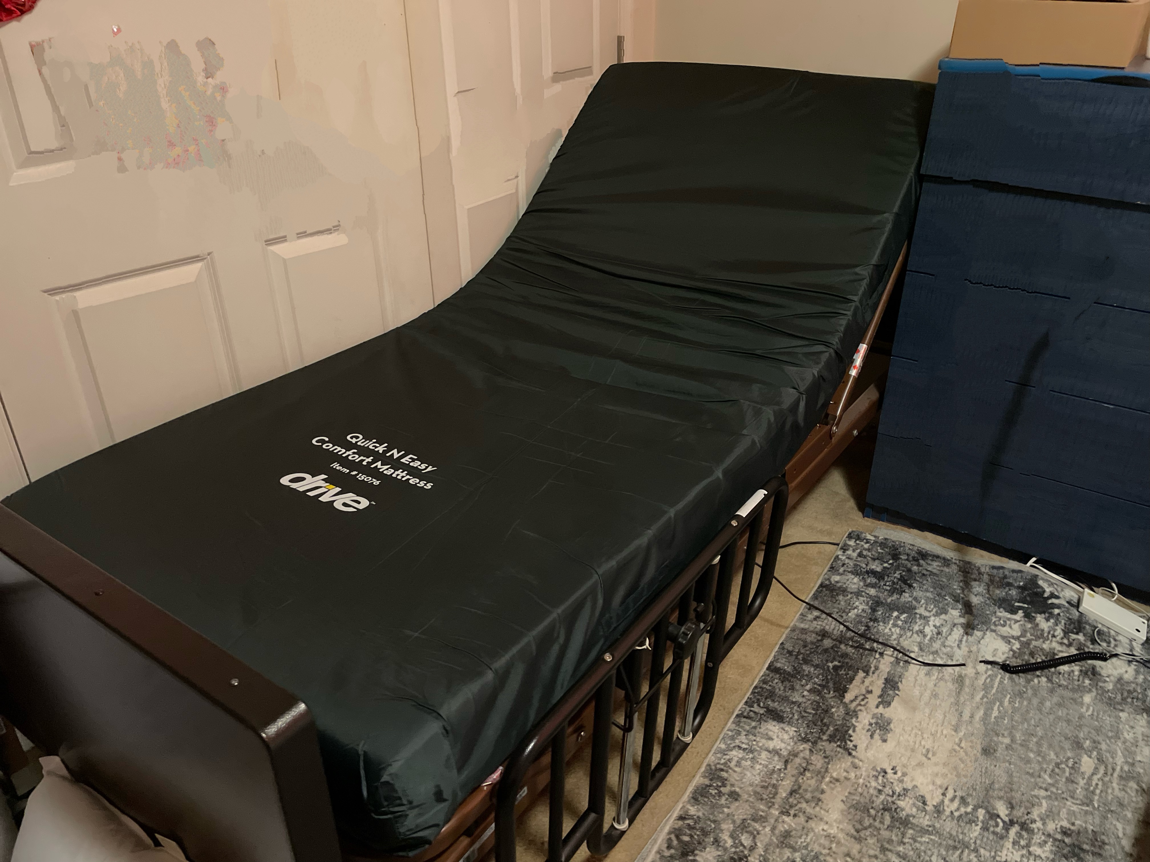 Semi electric medical bed
