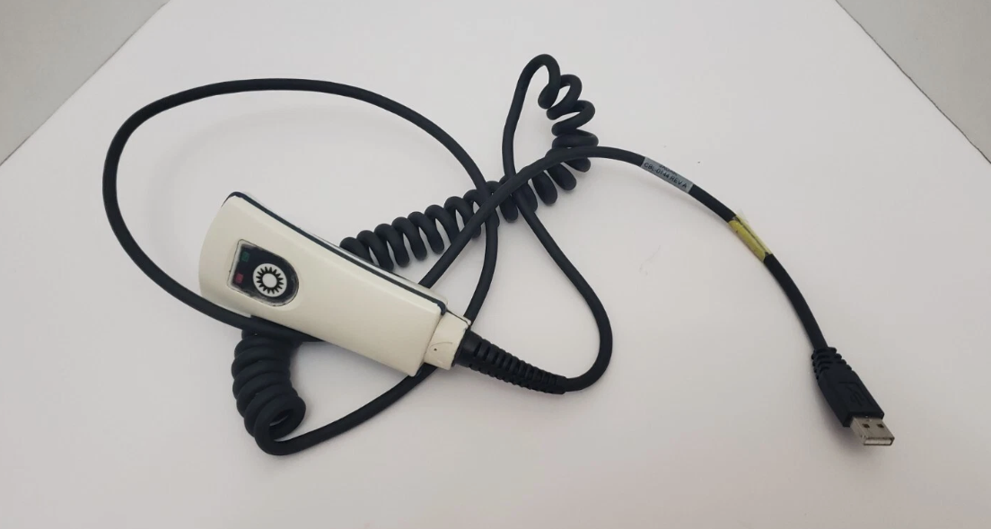 Jadak CBL-0144 Medical Handheld Barcode Scanner with Coiled USB Cord