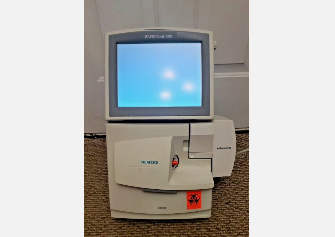 Siemens RapidPoint 500 Blood Gas Analyzer Running Windows 7 Software 3.0B