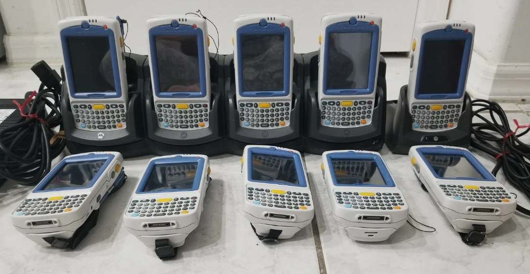 Motorola Symbol MC75A0 Wireless Laser Barcode Scanners with Cradles Lot of 10