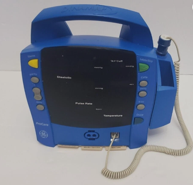 Patient Monitor GE ProCare Dinamap DPC220X-EN Vital Signs Unit w Thermometer