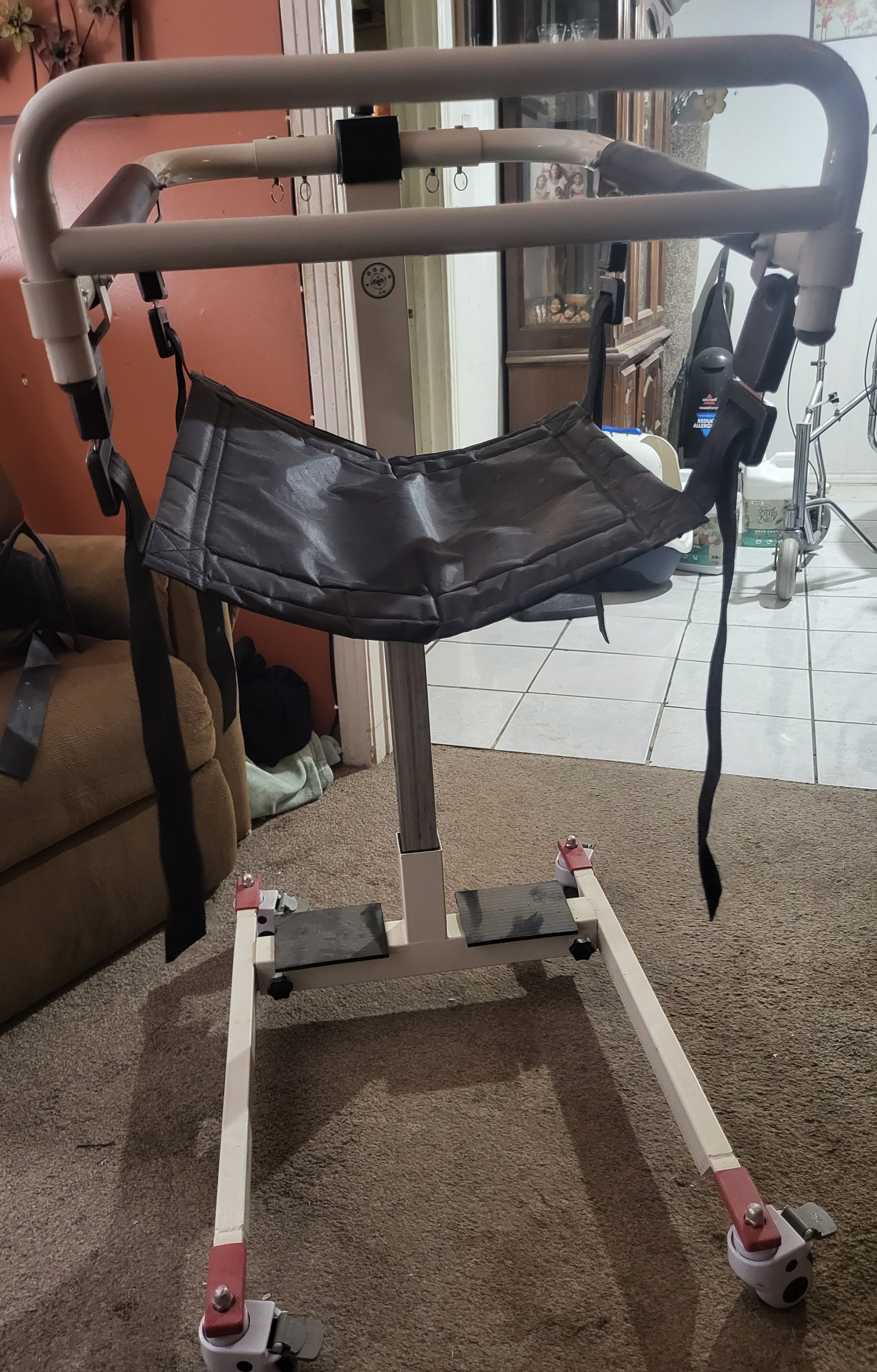 Patient lift transfer chair
