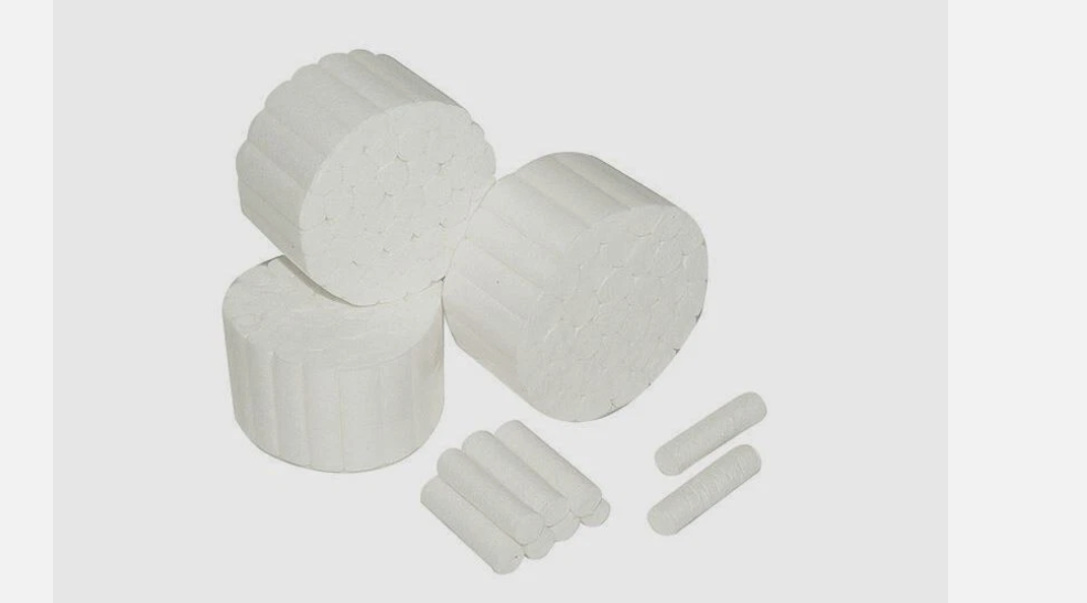 Dental Cotton Rolls for Teeth Nose 50 per Roll Size #2 Medium Nonsterile 3/8"