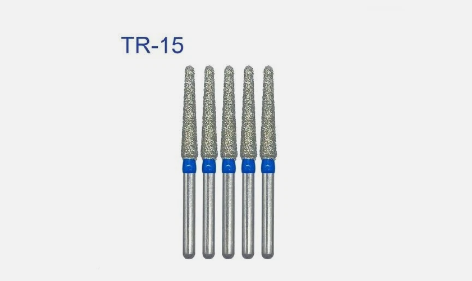 Diamond Bur TR-15 TR Series Full Size Round End Cone 5pcs/Pack