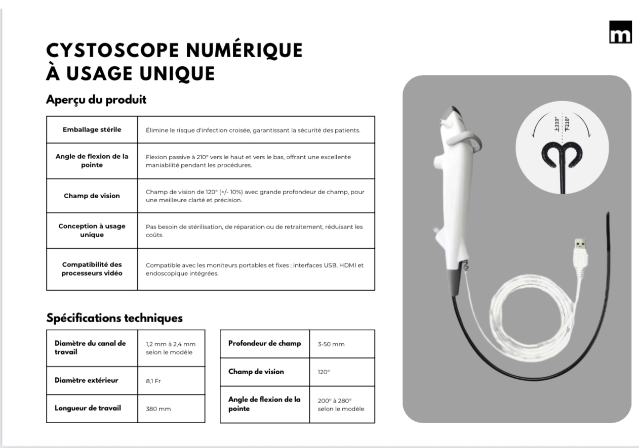 Single use cystoscope