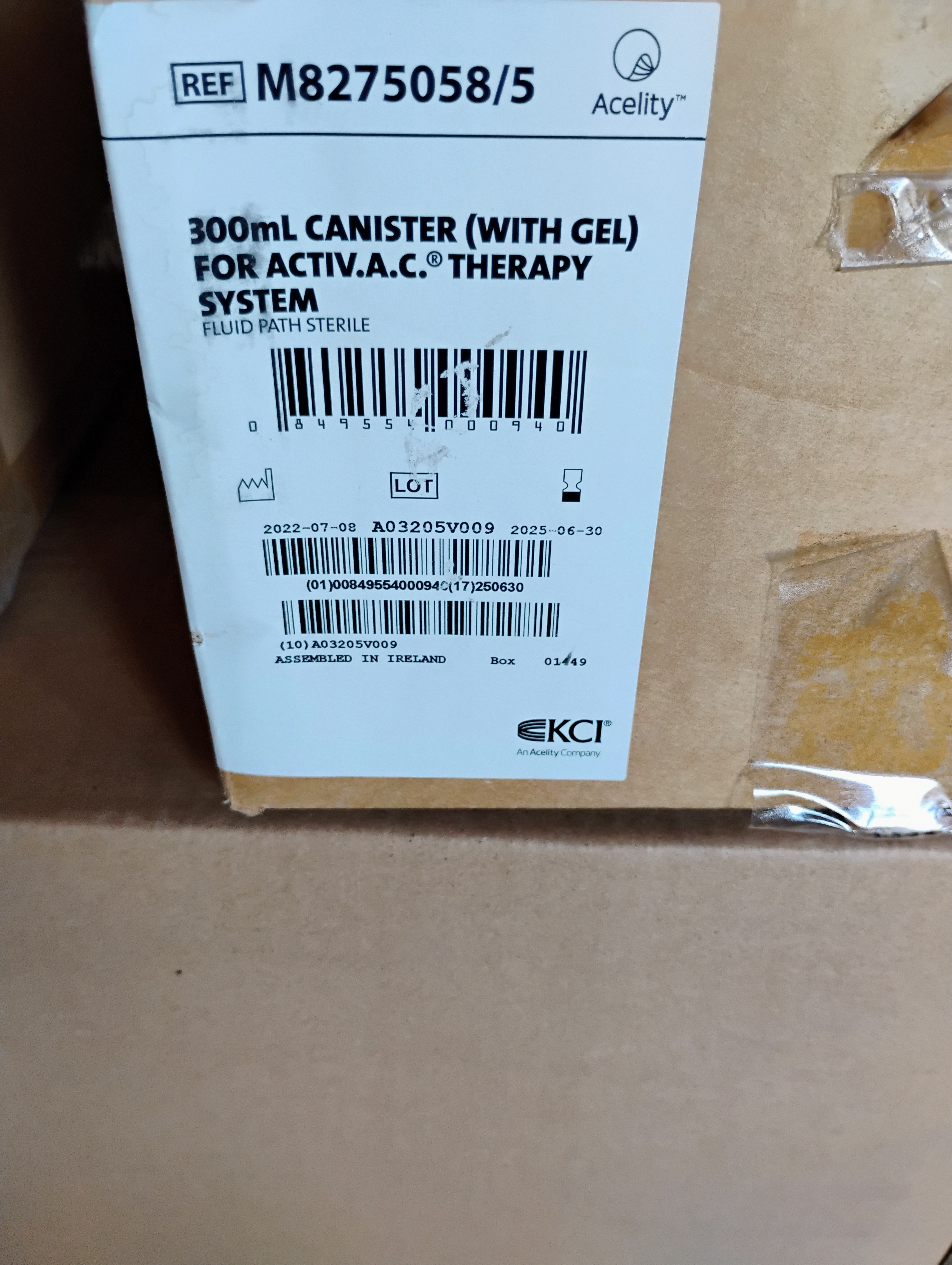 300 ml Canister w/ gel for Active. A.C therapy system
