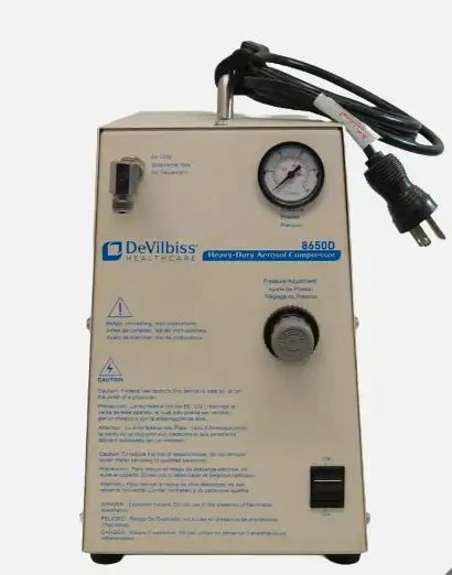 Heavy Duty DeVilbiss Compressor Nebulizer System Model 8650D